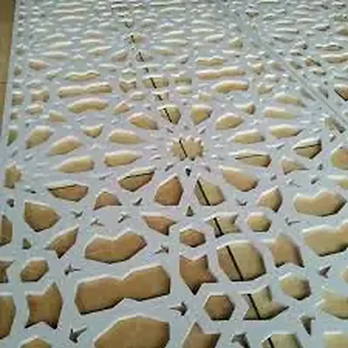 Panel PVC board berpola hasil CNC router